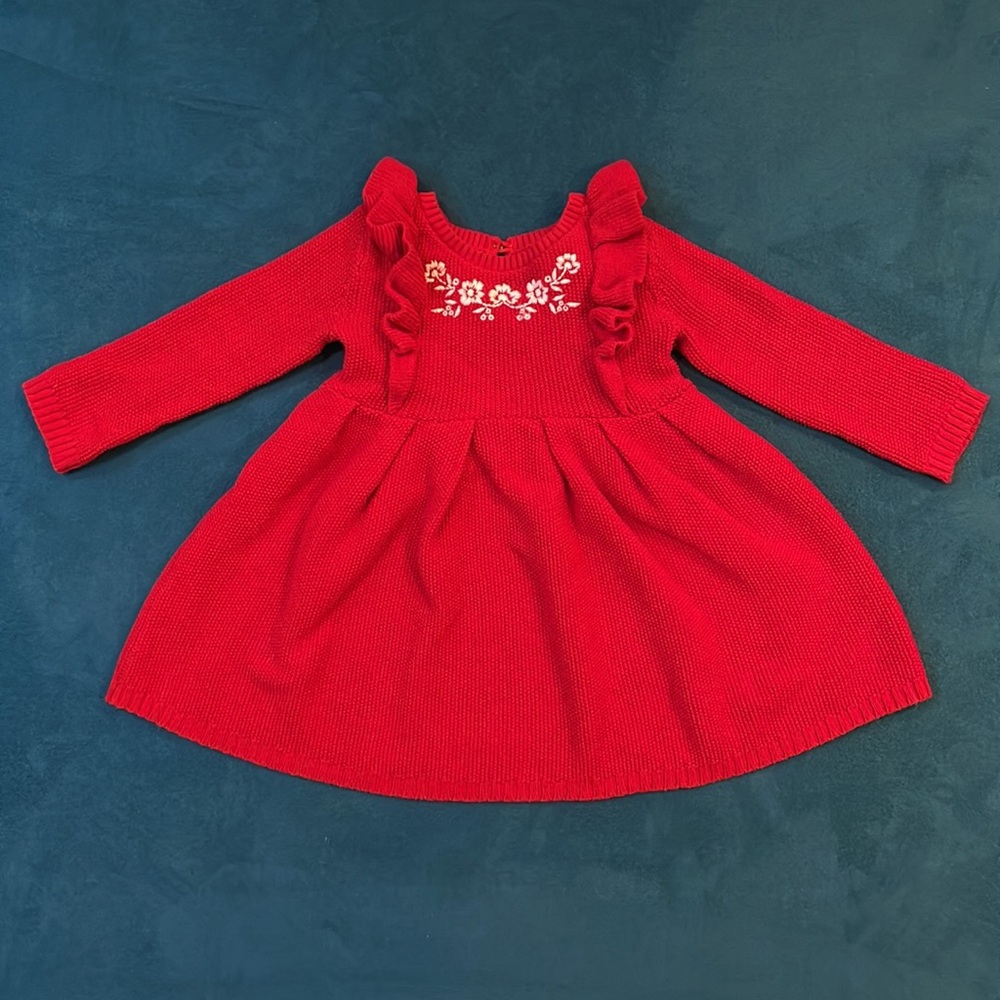 🧡💜 Carter’s Little Planet Organic Cotton Sweater Knit Dress
